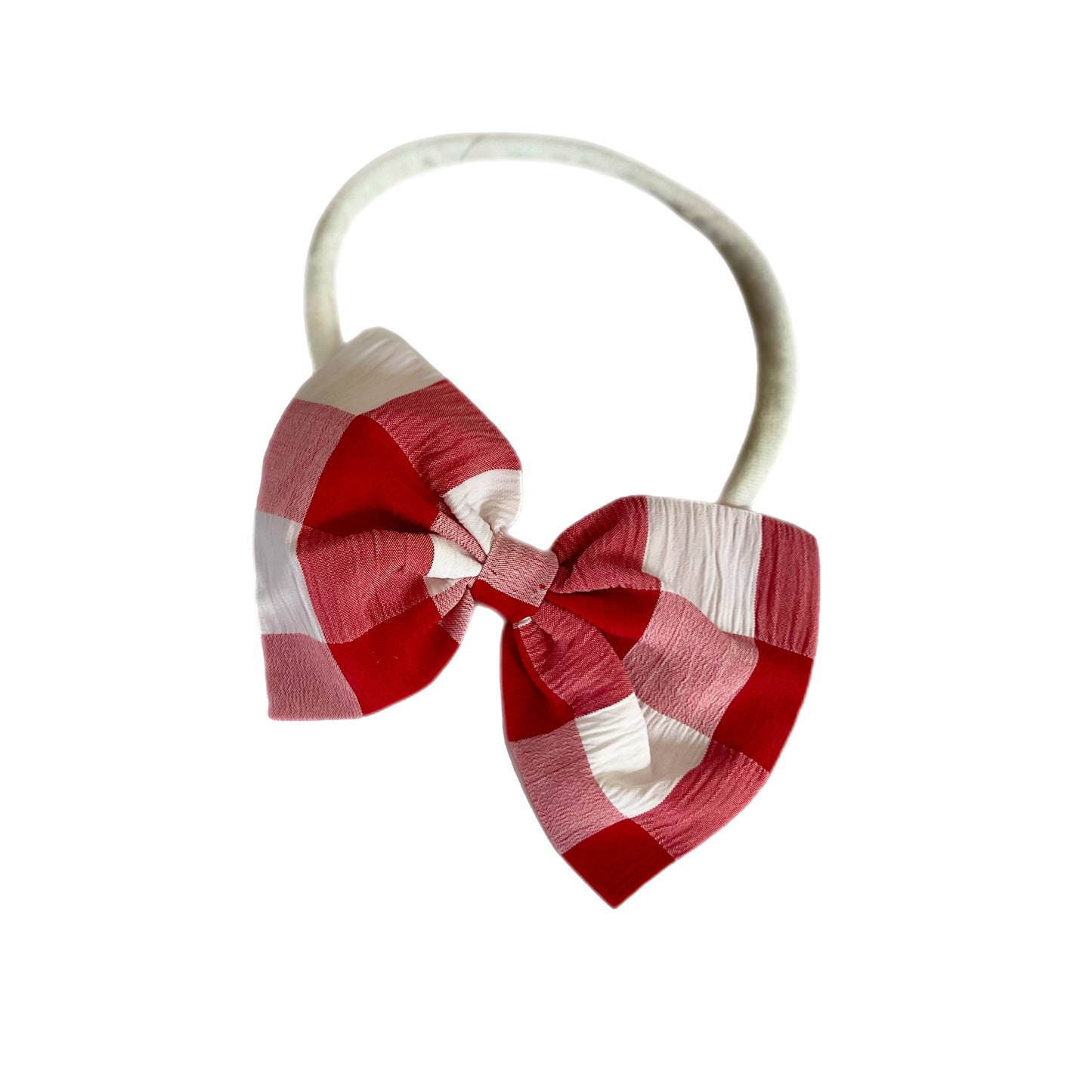 Red Gingham Headband.