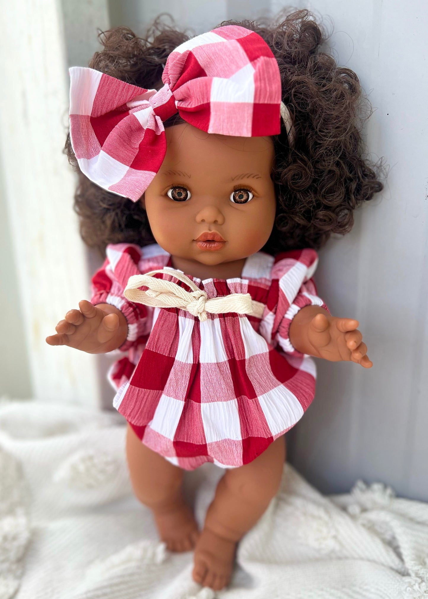 Señorita Red Dolls Romper