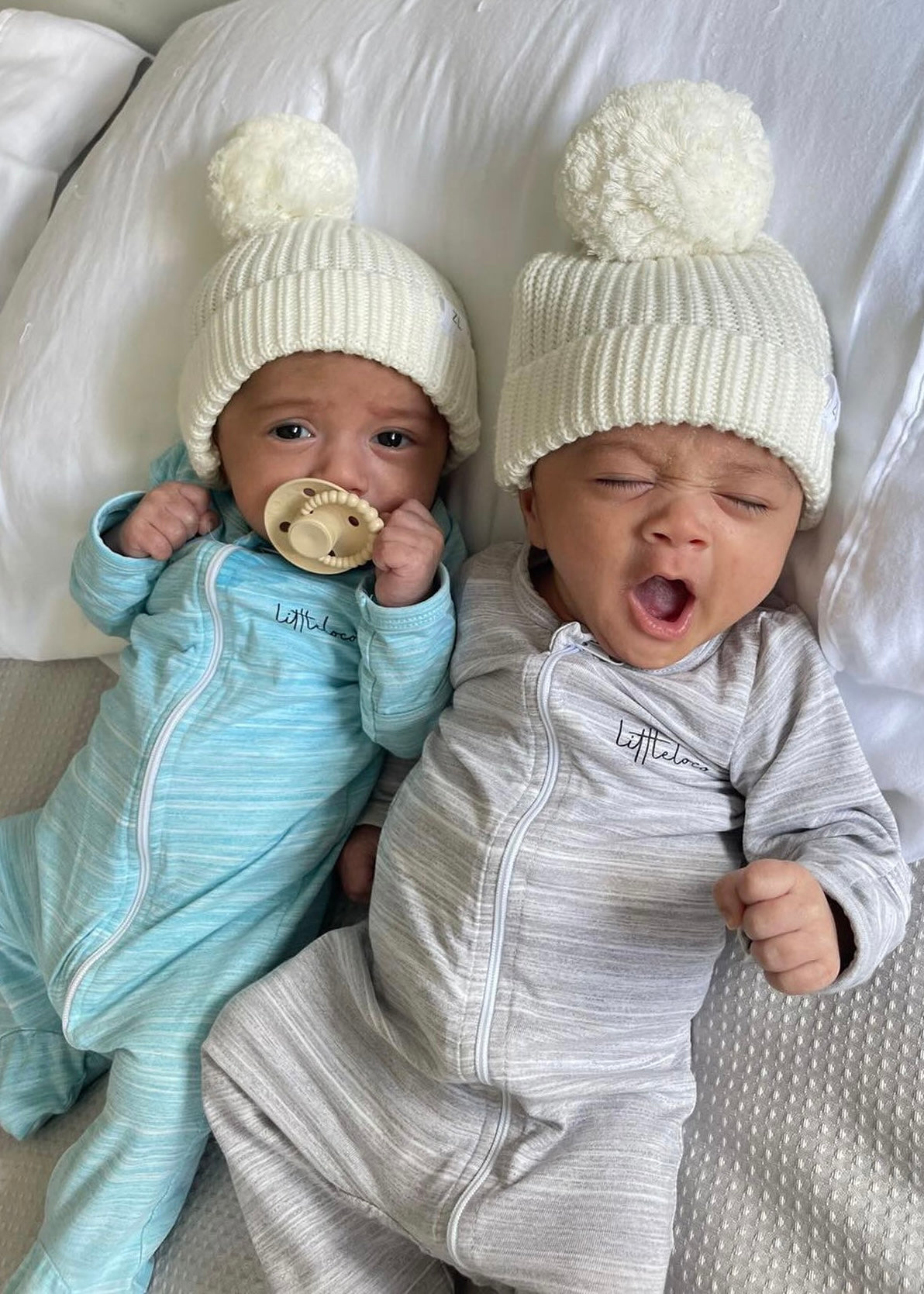 Dreamer Long Sleeve Romper - BlueStriped