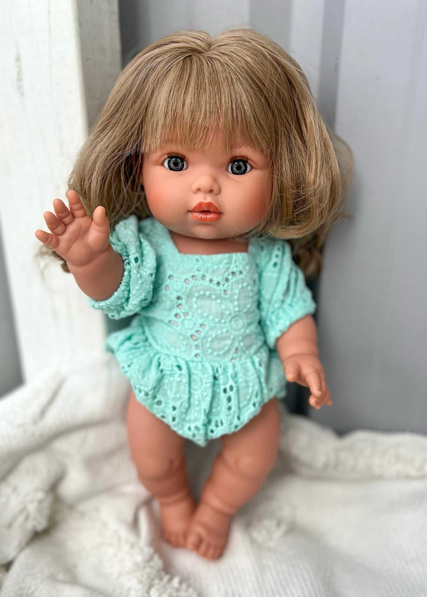Mint Green Dolls Romper