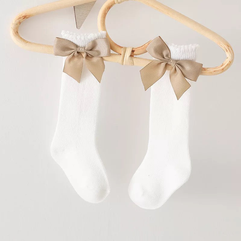 Open work Spanish Socks (White)